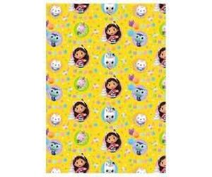 Danilo Gabby's Dollhouse Gift Wrap, 2 Sheets 2 Tags, Gift Wrap for Presents, Officially Licensed Wrapping Paper