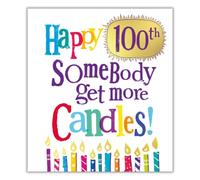 Danilo Promotions Age 100 Birthday Card, Brightside Age 100 Birthday Card, 100th Birthday Card Brightside, Happy 100th Birthday Card,Multi,7 x 6