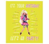 Danilo Promotions Limited Barbie Birthday Card, Official Barbie Greeting Card, Happy Birthday Barbie Card,Multi,7 x 6 inch