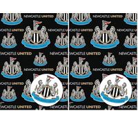 DANILO PROMOTIONS LIMITED Newcastle United FC Wrapping Paper 2 Sheets 2 Tags, Newcastle United Football Gift Wrap (Pack of 2)