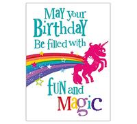Danilo Promotions Limited Officially Licensed Brightside Birthday Card for Women, Sister, Mum and Daughter, Filled With Fun and Magic - Perfect For Birthday Expressions,Multi,172mm x 124mm