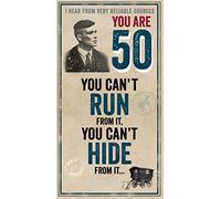 Danilo Promotions Limited Peaky Blinders Age 50 Birthday Card - 50th Birthday Card,Multi,9 x 5 inch