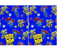 Danilo Promotions Limited Transformers Wrapping Paper, Transformers 2 Sheet 2 Tag Gift Wrap (Pack of 2)