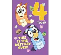 Danilo Promotions Ltd Bluey Birthday Card, Age 4