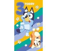 Danilo Promotions Ltd Bluey Birthday Card with Stickers Age 3