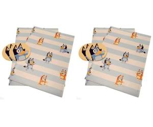 Danilo Promotions LTD BLW01 Bluey Wrapping Paper, 2 Sheets Bluey Gift Wrapping (Pack of 2)