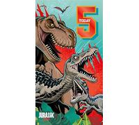 Danilo Promotions Ltd Jurassic World Birthday Card, Age 5