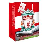 Danilo Promotions Ltd LIVERPOOL FC GIFT BAG FOOTBALL THEME MEDIUM SIZE BIRTHDAY GIFT BAG