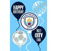 Danilo Promotions Ltd Manchester City FC Birthday Card