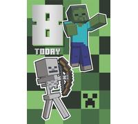 Danilo Promotions Ltd Minecraft 8th Birthday Card with Sticker Sheet