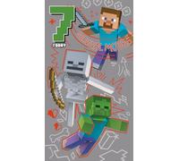 Danilo Promotions LTD Minecraft Birthday Card Age 7, Happy 7th Birthday Card for Minecraft Lovers