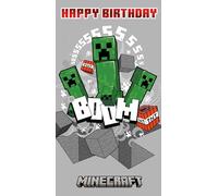 Danilo Promotions Ltd MINECRAFT BIRTHDAY CARD, MINE CRAFT CARD, FOR MINECRAFT LOVERS, FOR HIM, HER, BROTHER, SISTER, COUSIN, SON, DAUGHTER