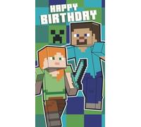 Danilo Promotions Ltd Minecraft Birthday Card with Stickers