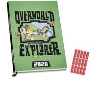 Danilo Promotions LTD Minecraft Diary 2026 A5 Hardback Gaming Calendar With FREE Organising Stickers Included