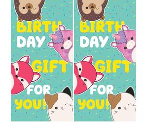 Danilo Promotions LTD Money Wallet SQUISHMALLOWS Birthday Card (Pack of 2)