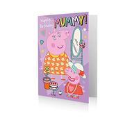 Danilo Promotions Ltd Official Peppa Pig Mummy Birthday Card, Happy Birthday Mummy, Mutliple Colours, PG046