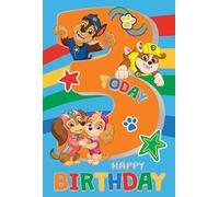 Danilo Promotions Ltd Paw Patrol Birthday Card with Stickers, Age 3