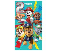 Danilo Promotions LTD Paw Patrol Official Birthday Card, 2 Today, Age Two Multiple Colours PA064