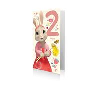 Danilo Promotions LTD Peter Rabbit Age 2 Birthday Card, 9 X 5