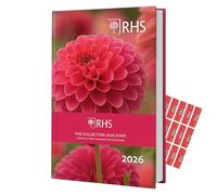 Danilo Promotions LTD Royal Horticultural Society A5 Diary 2027 Week to View Layout, Gardening Diary Planner with Free Organising Stickers Included