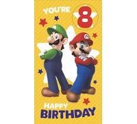 Danilo Promotions Ltd Super Mario Birthday Card with Stickers