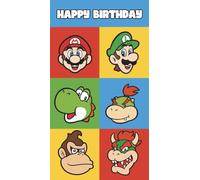 Danilo Promotions Ltd Super Mario Birthday Card with Stickers