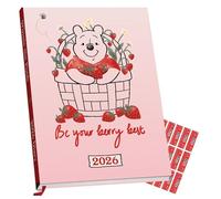 Danilo Promotions LTD Winnie the Pooh 2026 Diary A5 Sketchbook Disney Calendar with Free Organisational Stickers Included