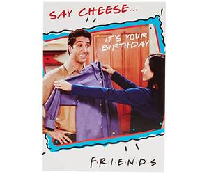 Danilo Promotions,Multi,FD017 Friends Television Series Birthday Card - say Cheese - 12.5x17.5cm