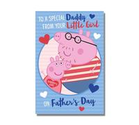 Danilo Promotions,Multi,PGF06 Pig Father's Day Card, Daddy From Your Little Girl