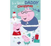 Danilo Promotions Official Peppa Pig Daddy Christmas Card, Multi, PGX10