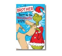 Danilo Promotions Official The Grinch Christmas Card - Brother Christmas Card, Multicolour
