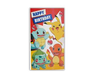 Danilo Promotions Pokemon Official Birthday Card, Happy Birthday, Multi, PK019,210 x 290 mm