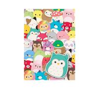 Danilo Squishmallows Wrapping Paper - Two Sheets, Two Tags, Officially Licensed Gift Wrap, Fully Recyclable, 70 x 50 cm each Sheet, Multi-Coloured