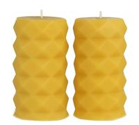 Danilovo 100% Pure Beeswax Candles - Premium Quality, Luxury Accessory for Cozy Home - Sustainable, Natural Beeswax Scent, 5.5x11 cm, 23 Hour Burn Time - 2 Piece Candle Set
