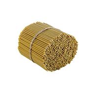 Danilovo Pure Beeswax Candles - Honey-Scented, Decorative Thin Taper Candles - Ideal for Birthday Decoration or Church Prayers - Drip Free, Tall & Smokeless Pack of 100 pcs, 20,5 cm x 6,6 mm