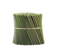Danilovo Thin Taper Beeswax Candles - Honey-Scented, Decorative Candles Ideal for Birthday Decoration or Church Prayers - Green Drip Free, Tall & Smokeless Pack of 50 pcs, 16,5 x 0,57 cm