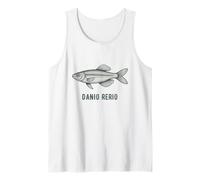 Danio Rerio Zebrafish Scientific Research Illustration Tank Top