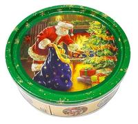 Danish Butter Cookies Assortment 340g in "A Gift from Santa" Christmas Design Biscuit Tin - Biscuit Gift Box for Women, Men & Kids