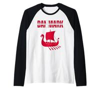 Danish Denmark Viking Heritage Design We were Vikings Men Raglan Baseball Tee