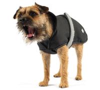Danish Design 2 in 1 Reflective Dog Coat (Black) - Size : 14 Inches