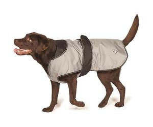 Danish Design 2 in 1 Ultimate Grey/Black Removable Padding Lightweight Dog/Puppy Coat 10 Inch 25 cm