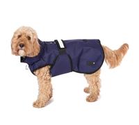 Danish Design 3-in-1 Dog Coat Navy, 65cm (26in) - All Weather, Waterpoof, Fleece-Lined, Reflective Raincoat for Dogs