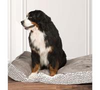 Danish Design Arctic Grey Faux Fur and Faux Suede Pet Box Duvet Cover Medium 88 x 67 x 12 cm