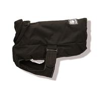 Danish Design Black Harness 2 In 1 Ultimate Rainproof Windproof Machine Washable Dog/Puppy Coat 26 Inch 65 cm