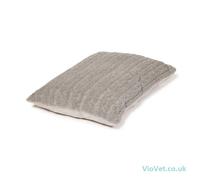 Danish Design Bobble Deep Duvet Dog Bed - Pewter - Medium - 71cm x 98cm