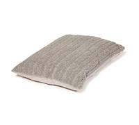 Danish Design Bobble Pewter Grey Machine Washable Cable Knit Dog/Puppy Deep Duvet Large