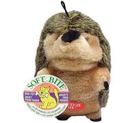 Danish Design Brown Harry The Hedgehog Squeaky Rattling Soft Plush Dog/Puppy Toy 8 Inch