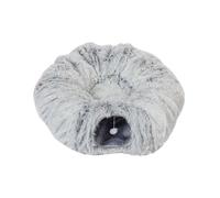 Danish Design Cat Tunnel Fur Bed - Grey