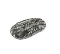 Danish Design Charcoal Arrows - Sherpa Fleece Quilted Mattress Grey Dog Bed for Adult/Senior/Puppy Beds - 21in