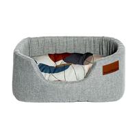 Danish Design Colour Block Hypoallergenic Silver Sustainable Lux Slumber Dog/Puppy Bed 24 Inch